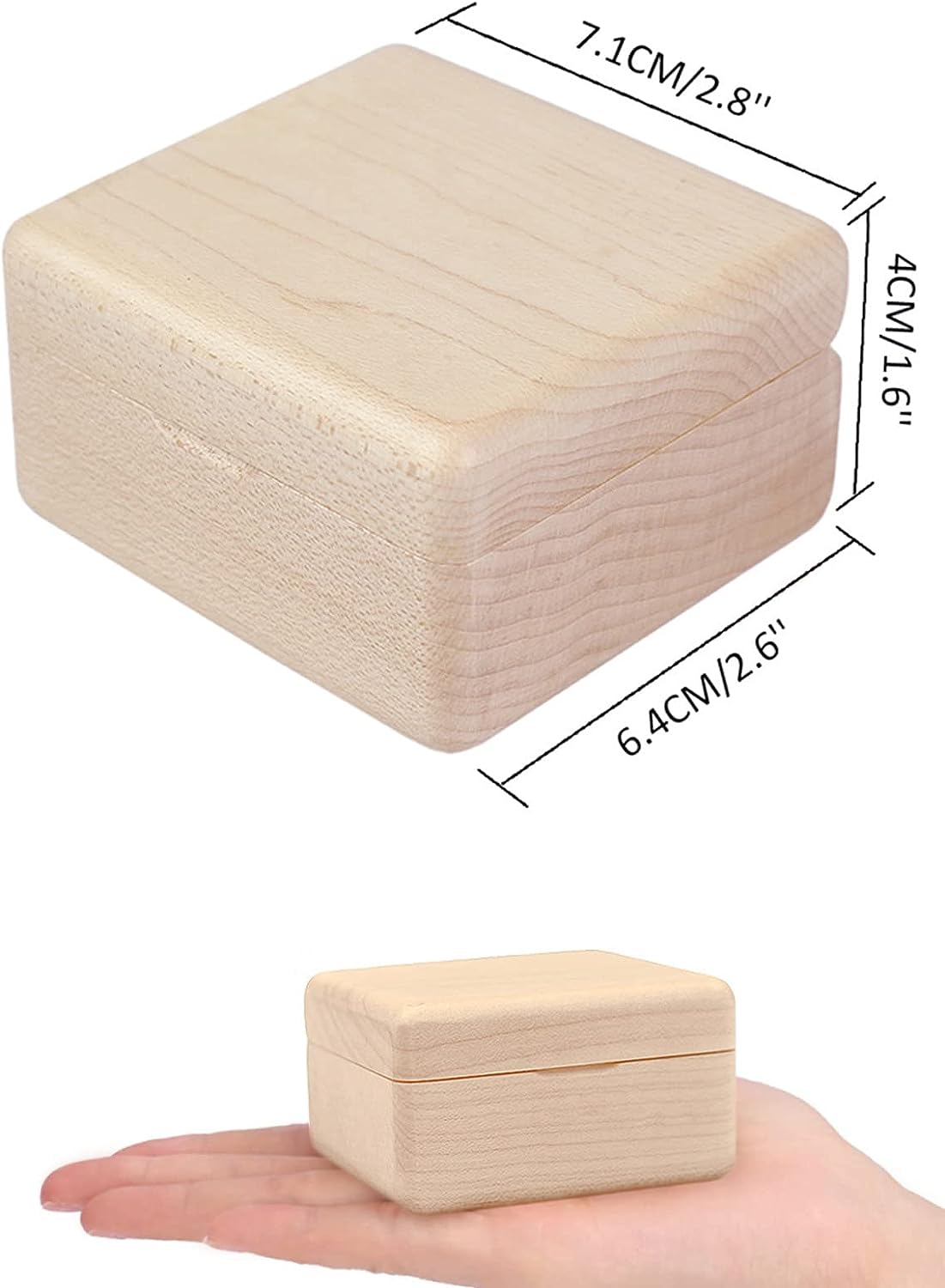 Coldplay Theme Music Box Solid Maple Wood, Yellow Finish | 2024 Birthday Gift dh911125171