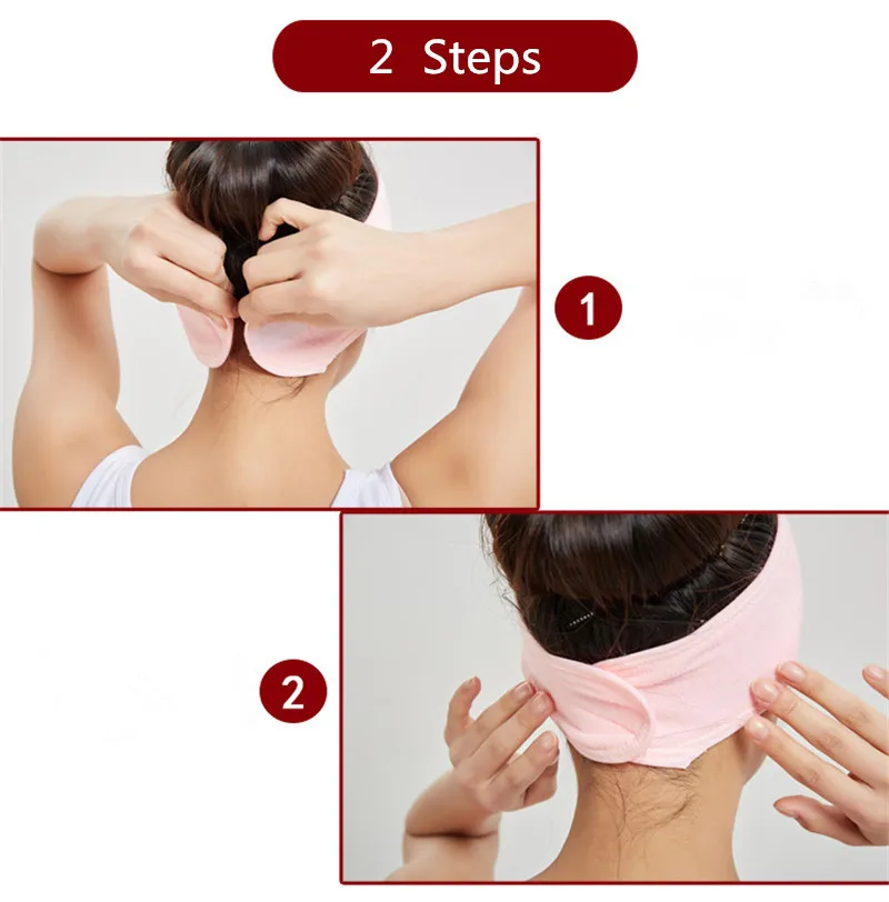 Soft Toweling Hair Accessories Girls Headbands for Face Washing Bath 2025 Makeup Hair Band new Women Adjustable SPA Facial Headband