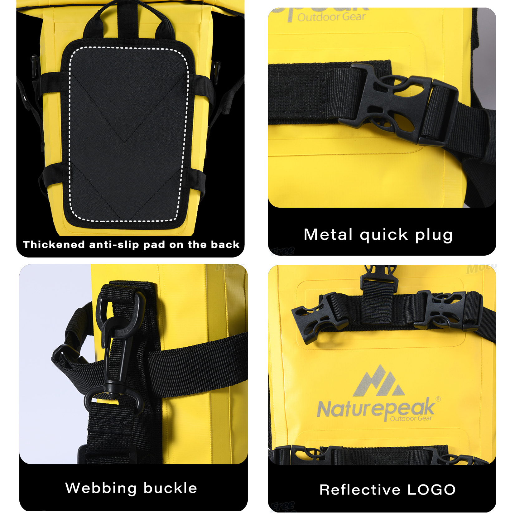 Crash Bar Motorcycle IPX-7 Waterproof Motor Bumper Dry 8L Large Capacity Outdoor Tank Bag Tool Pack Side Saddle