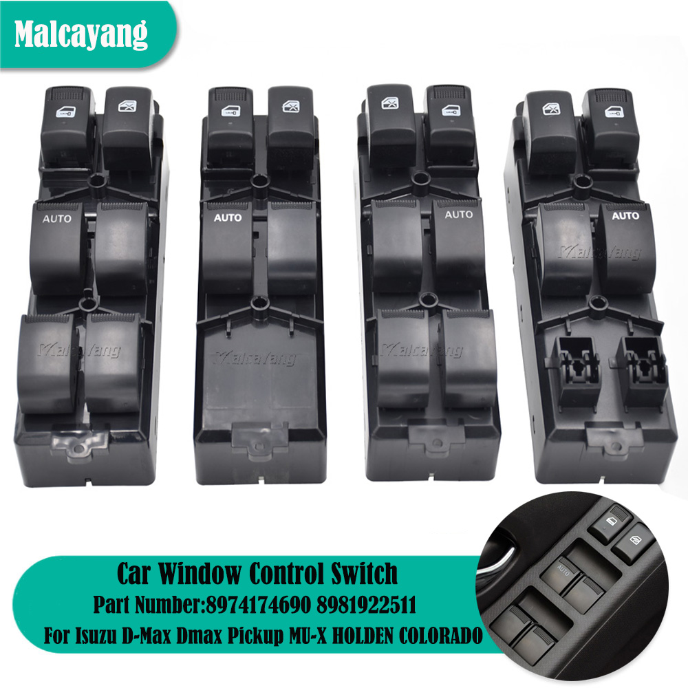 Car Electric Power Window Master Switch For Isuzu D-Max Dmax Pickup MU-X HOLDEN COLORADO 2012-2019 8974174690 8981922511