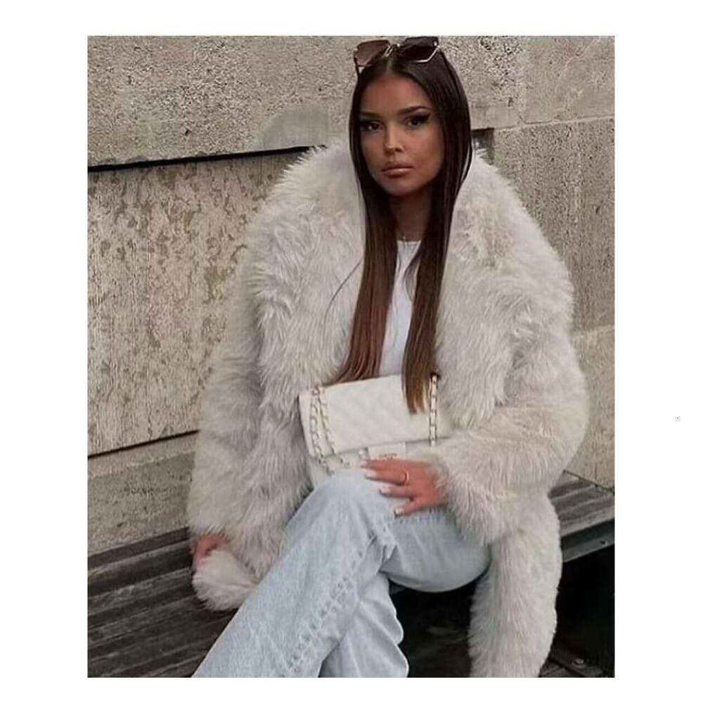 shanshi fur coat women Autumn/Winter Women's Wear Artificial Warm Medium to Long Thick Coat Fur Haining