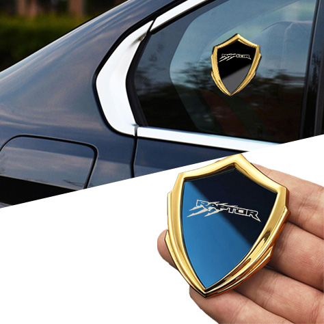 3D Metal Flag Emblem Badge Decals Sticker Car Windows for Ford Raptor Svt Svi