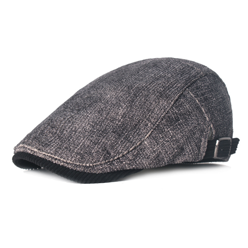 Winter Peaked Cap Unisex Thickened Berets Autumn British Style Newsboy Cap Retro England Hat Artistic Painter Caps for Women Men de491