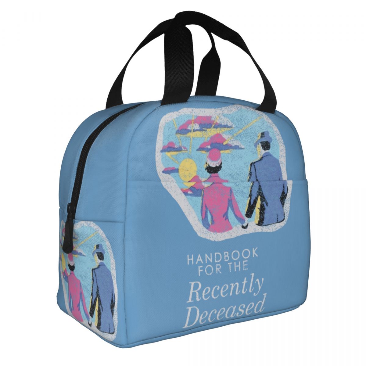 Handbook For The Recently Deceased Insulated Bag Container Beetlejuice Horror Movie Tote Lunch Box Food Storage Bags