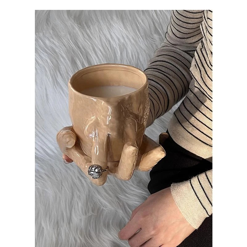 Mugs Coffee Cup Creative Personality Fun Nose Picking Ceramic Cup Home Decoration Teasing Friends Birthday Gifts Wedding Gifts 241108 CL250214