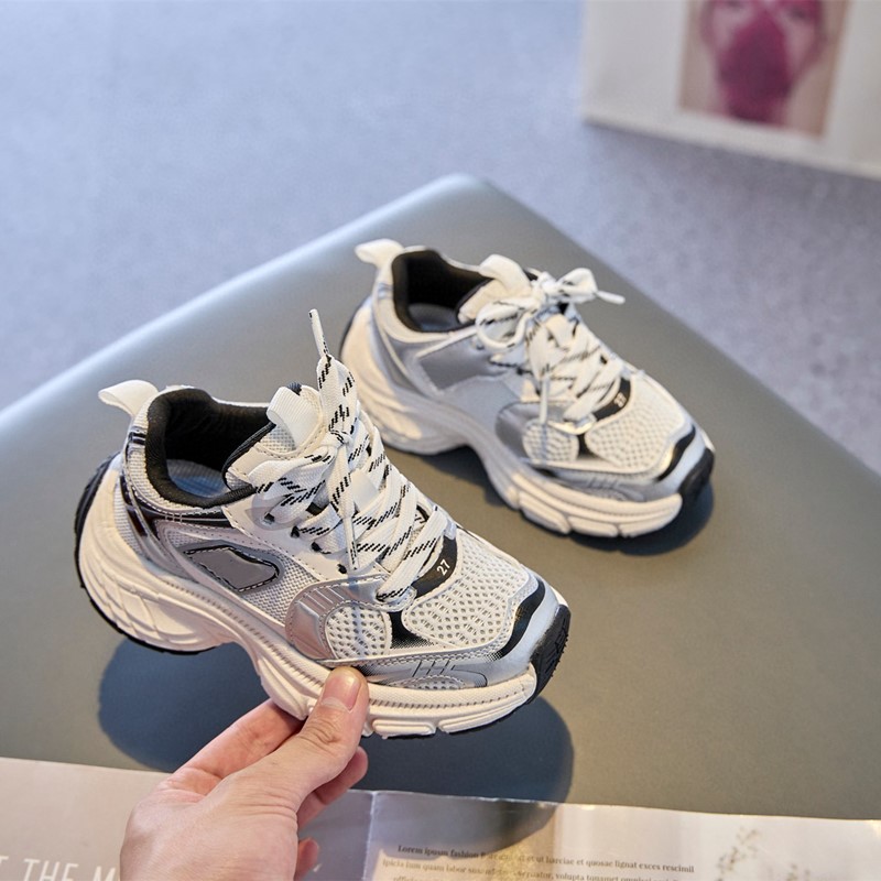 kids running shoes toddler sneakers designer brand children black siery Pink trainer street outdoor Youth baby shoe size 26-37