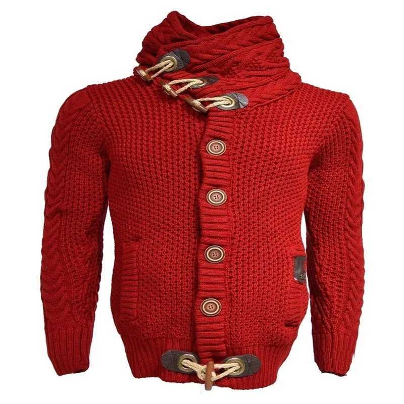 Mens sweaters streetwear sea neck sweaters mens L XL long sleeved knitted zippers autumn winter soft warm W2411111