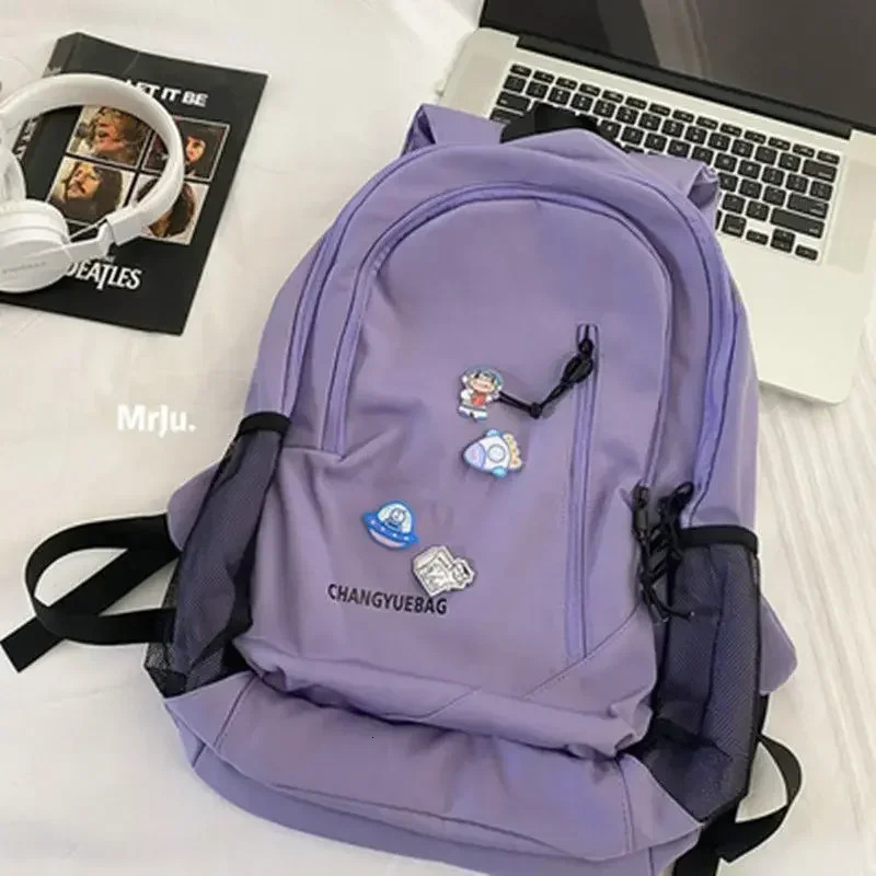 High school shoulder bag school bag Harajuku retro backpack Kawaii shoulder bag womens casual fashion Mochila 241111