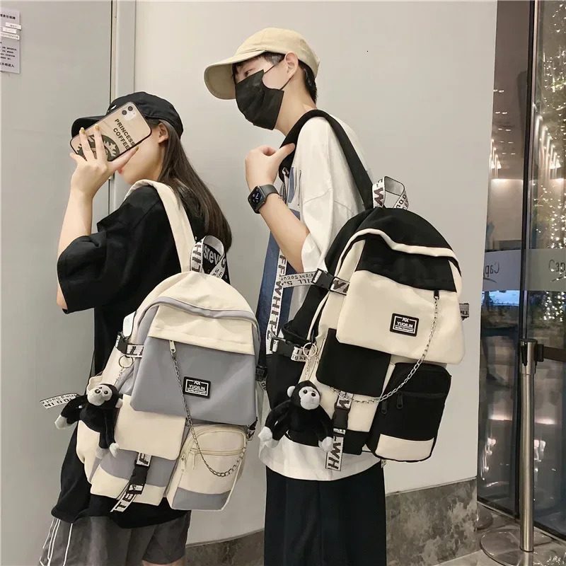 Fashion Schoolbag Computer Bag Female School Backpack Female Student Backpack Large Capacity Fashion Backpack 241111