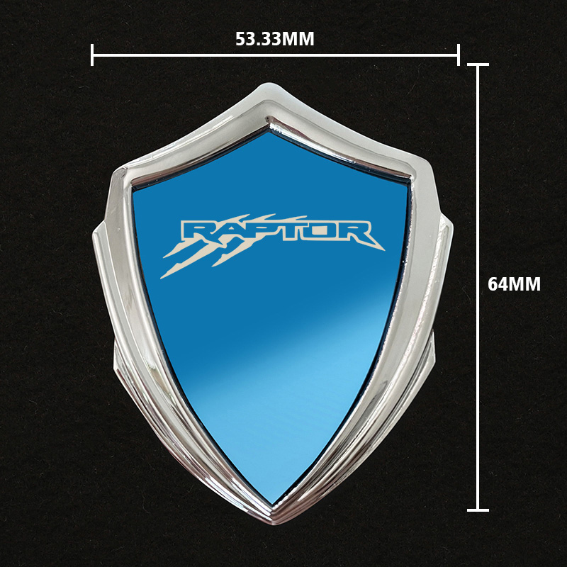 3D Metal Flag Emblem Badge Decals Sticker Car Windows for Ford Raptor Svt Svi