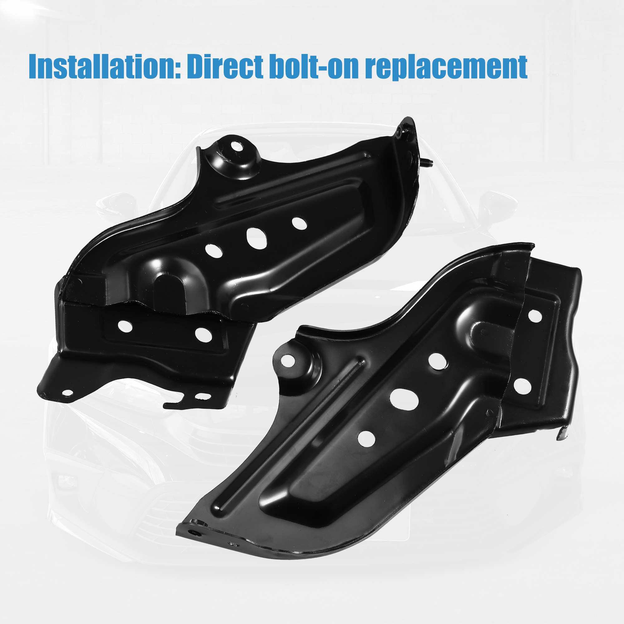 X Autohaux Pair Left Right Side Car Front Bumper Mounting Support Bracket NO.5210235100/5210335110 for Toyota 4Runner 2014-2020 2a2f2