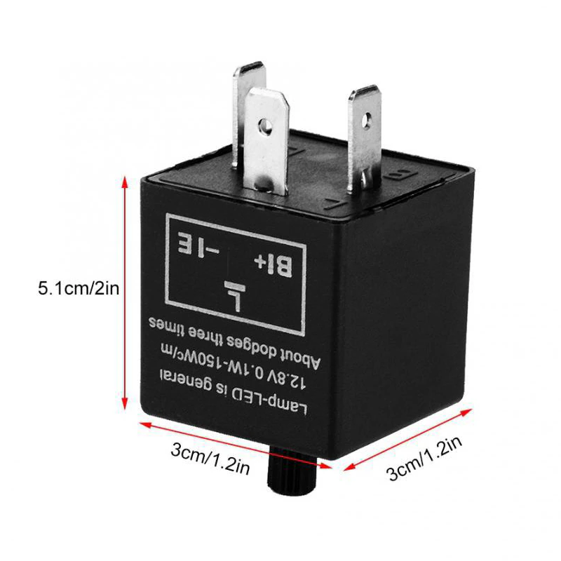 12V 3 Pin CF-13 CF-14 JL-02 LED Flasher Blinker Automobile Turn Signal Light Relay Motorcycle Switch