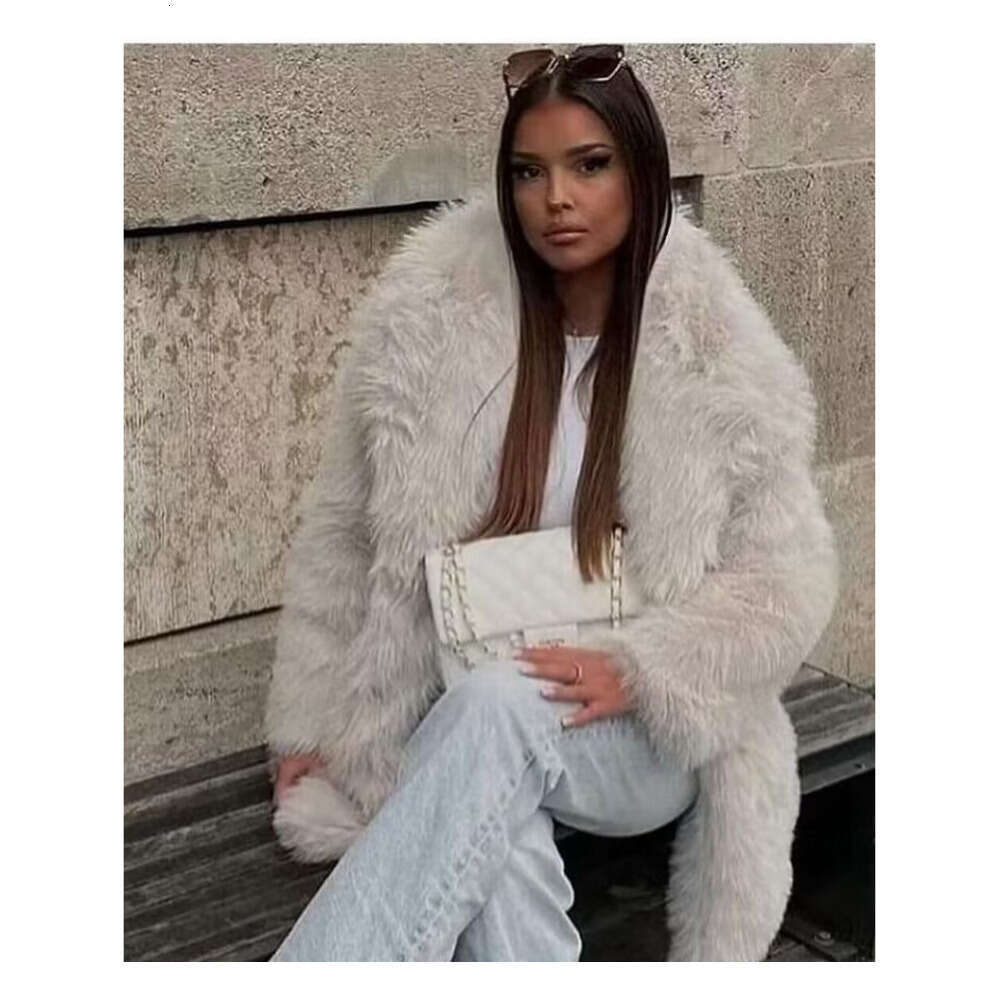 shanshi fur coat women Autumn/Winter Women's Wear Artificial Warm Medium to Long Thick Coat Fur Haining