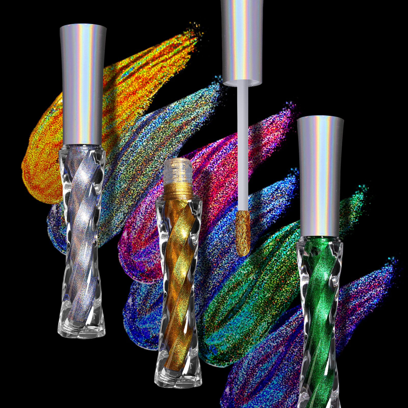 Laser Powder Chrome Nail Gel Glitter g Liquid Metallic Mirror Effect Semi permanent Varnish No Dust Manicure Material 5