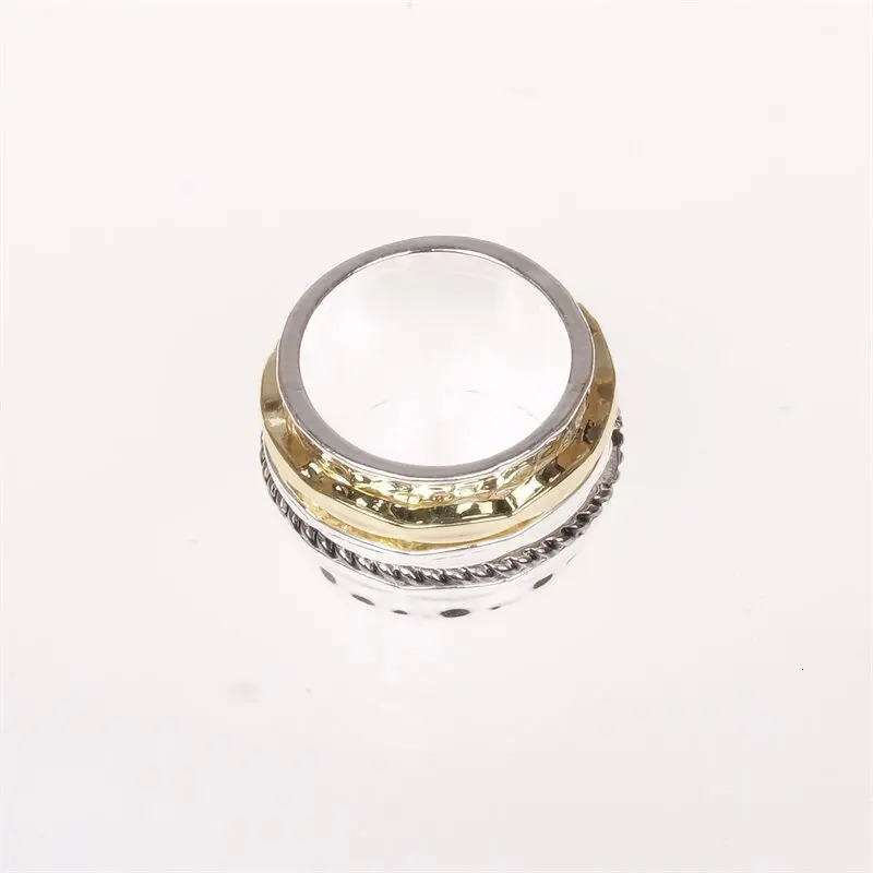 ANTIQUE N Meditation Statement Spinner Ring Jewelry 241112