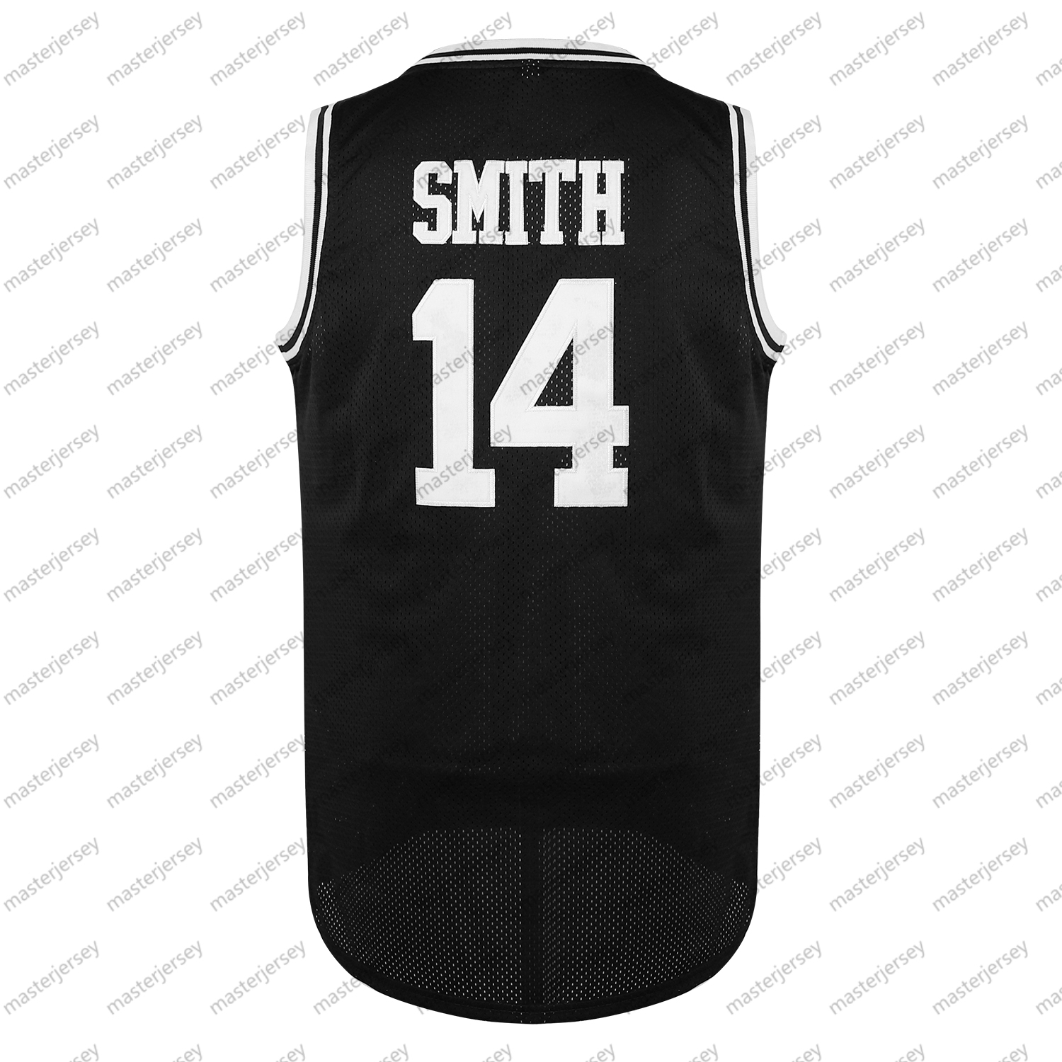 #14 SMITH Men's Basketball Jersey Sweatshirt - Embroidered Movie Mesh Letters & Numbers, Crew Neck Sleeveless Training Vest, Loose Fit Athletic T