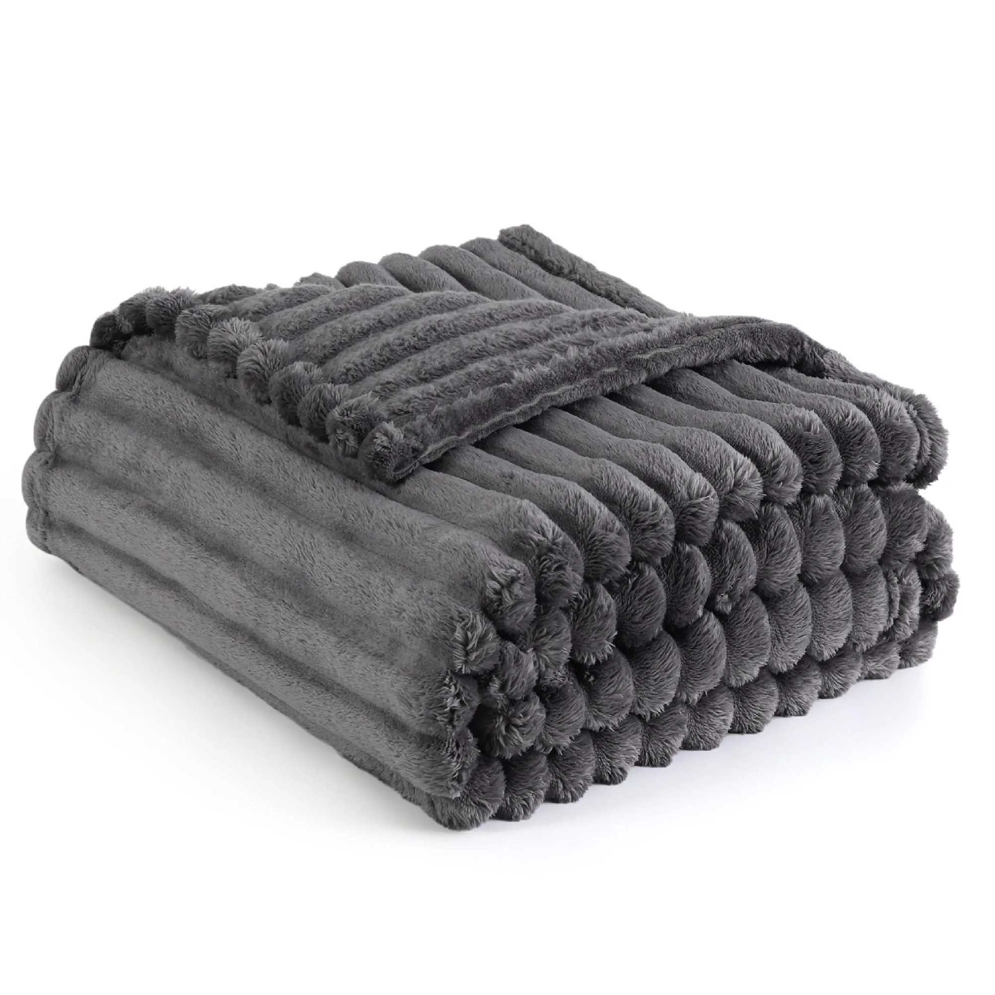 Grey Solid Color Flannel Throw Blanket for Couch Super Soft Cozy Blankets for Women Girls Cute Small Blanket for Sofa DecorXJ241111