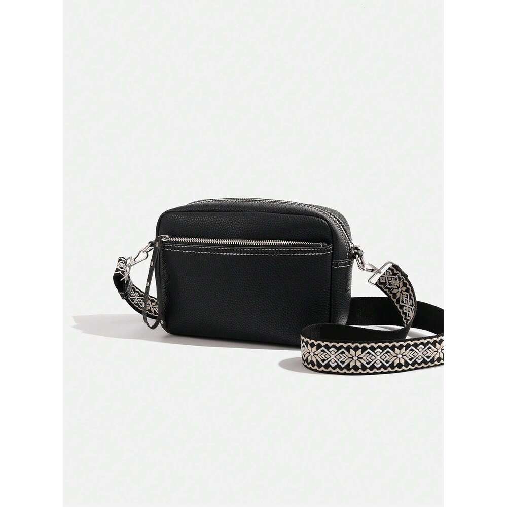 Europe and the United States new small square all shoulder crossbody bag women's leather purse