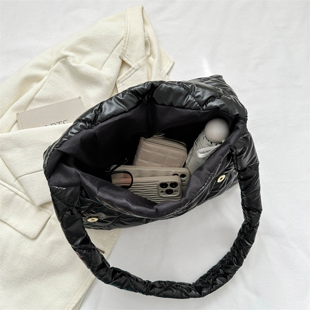 Luxury Designer Shoulder Bag Space Cotton Down Women Crossbody Bag 2023 Winter Puffy Quilted New Tote Bag Nylon Padding Handbags
