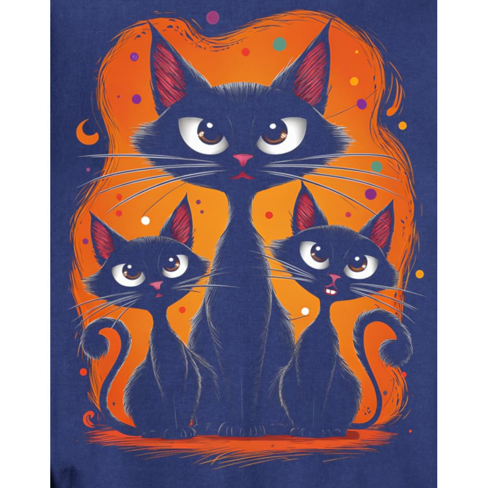 Long Sleeve Shirts for Men sweatshirt Cat Lover Halloween Costume Party Spooky Kitty Mom Dad Sweatshirt T shirt Tee Streetwear Casual tops clothes