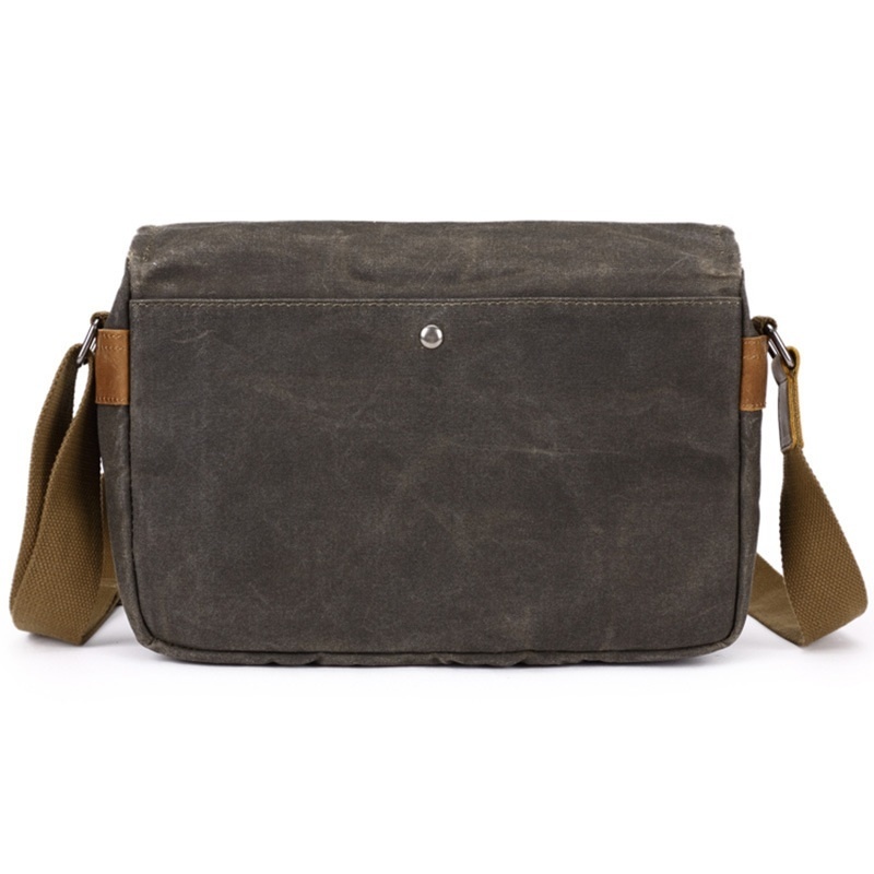 Men Vintage Oil Waxed Canvas Shoulder Bags Shockproof DSLR Camera Bag Waterproof messenger casual Crossbody for men c1828