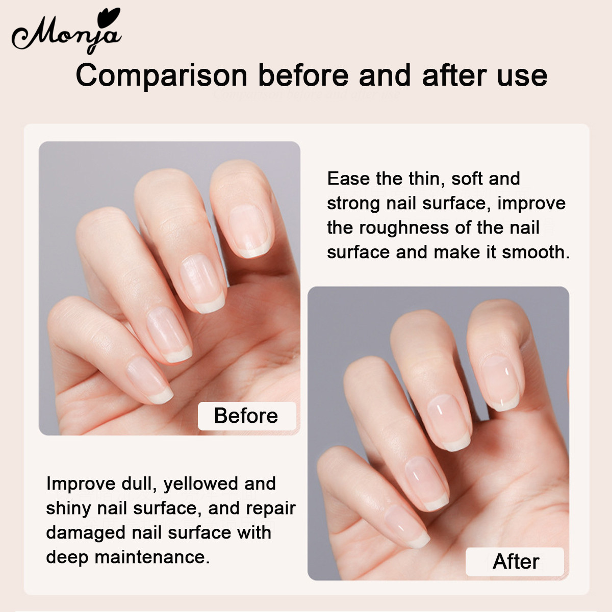 Monja 15ml Nail Treatments Flower Fragrance Oil Nourishment Finger Cuticle Soften Dead Skin Remove Manicure Pedicure Care Tool