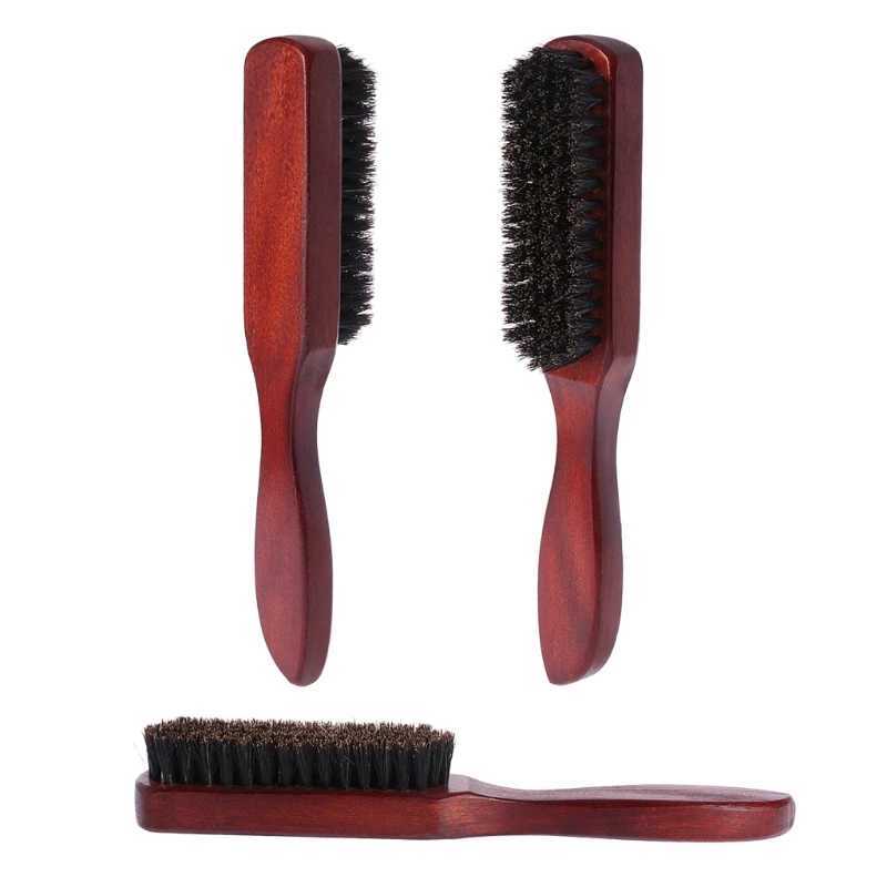 Brush wooden handle brush comb keratinization straightening W241112