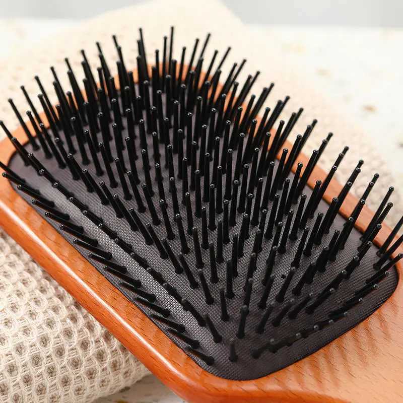 Aveda Wood Comb Professional Health Paddle Hair Care Hairless Massage Brush Hair Comb Scalp Care Hair Brush W241112