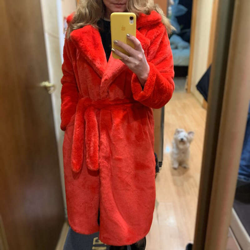 shanshi fur coat women Imitation fur with lapel extension plus size women's clothing imitation rabbit fur winter suit collar coat