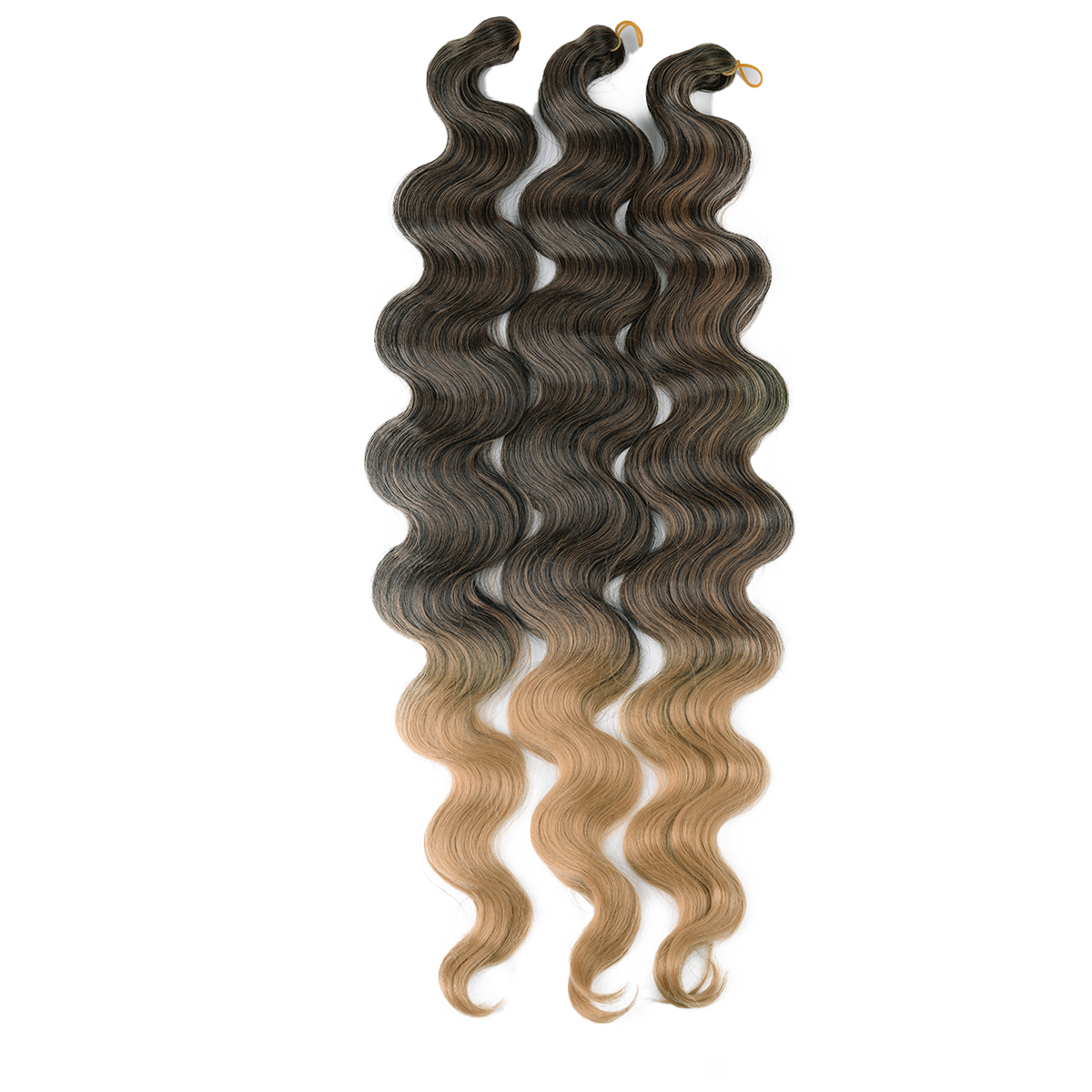 24Inch Body Wave Crochet Synthetic Hair For Black Women Deep Water Wave Ombre Braiding Hair Extensions High Temperature Fible fb814 5 21859