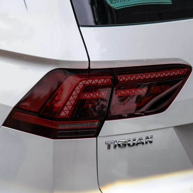 Car Headlight Protective Film Tint Taillight d Black Transparent TPU Sticker For VW Tiguan 2017-2019 Accessories
