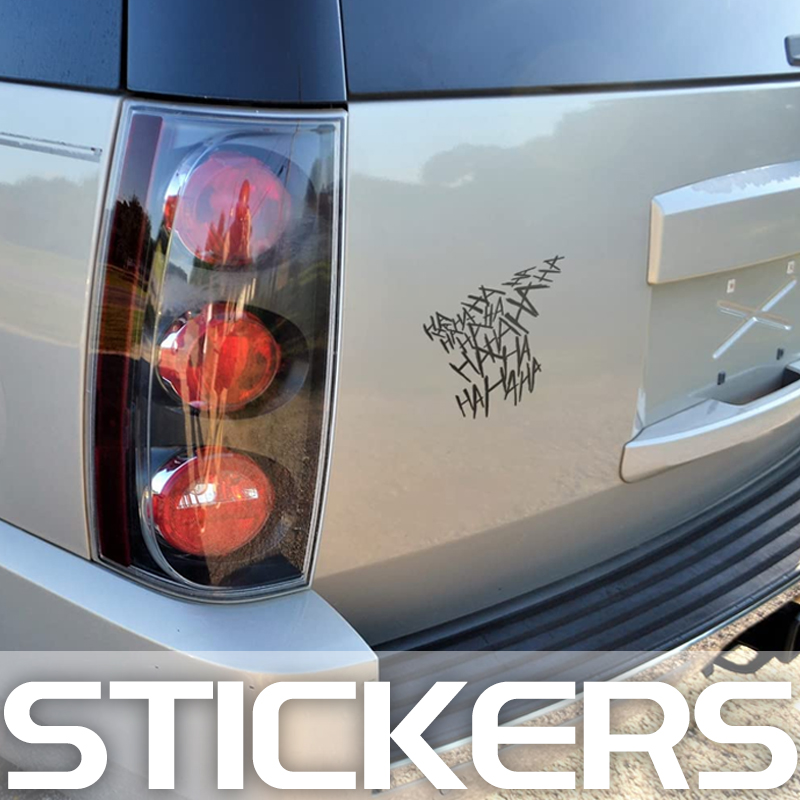 HAHAHA Motorcycle Sticker Funny Motorcycle Helmet Car Stickers Moto Auto Decal JDM Vinyl Automobile Styling Exterior Accessories a64f7 5 e937e