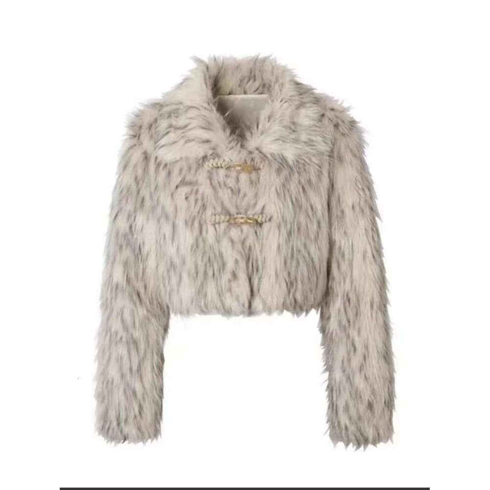 shanshi fur coat women new women's short style imitation fox thick fur top coat
