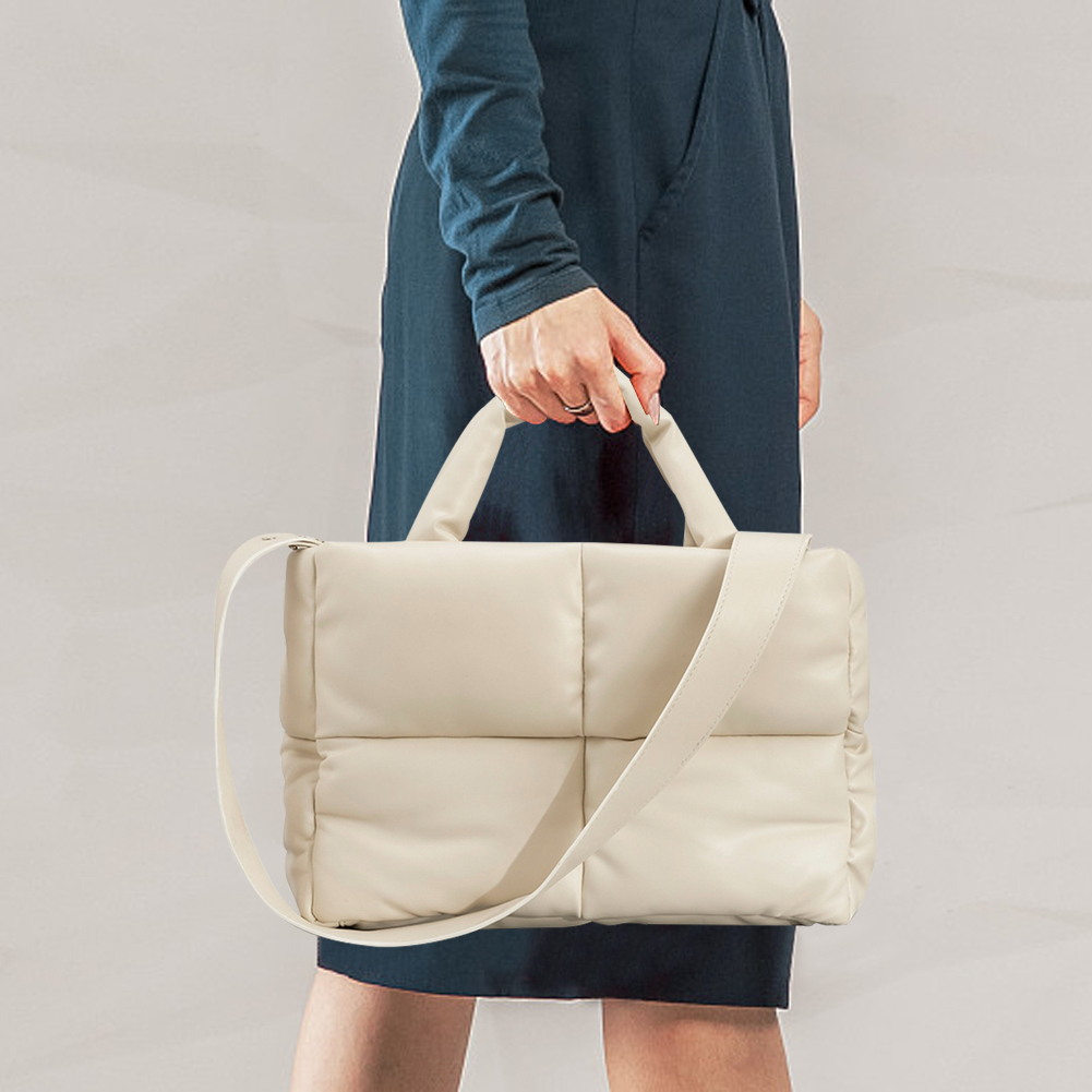 Fashion Large Tote Padded Handbags Designer Quilted Women Shoulder Bags Luxury Nylon Down Cotton Crossbody Bag Winter Purse 2023