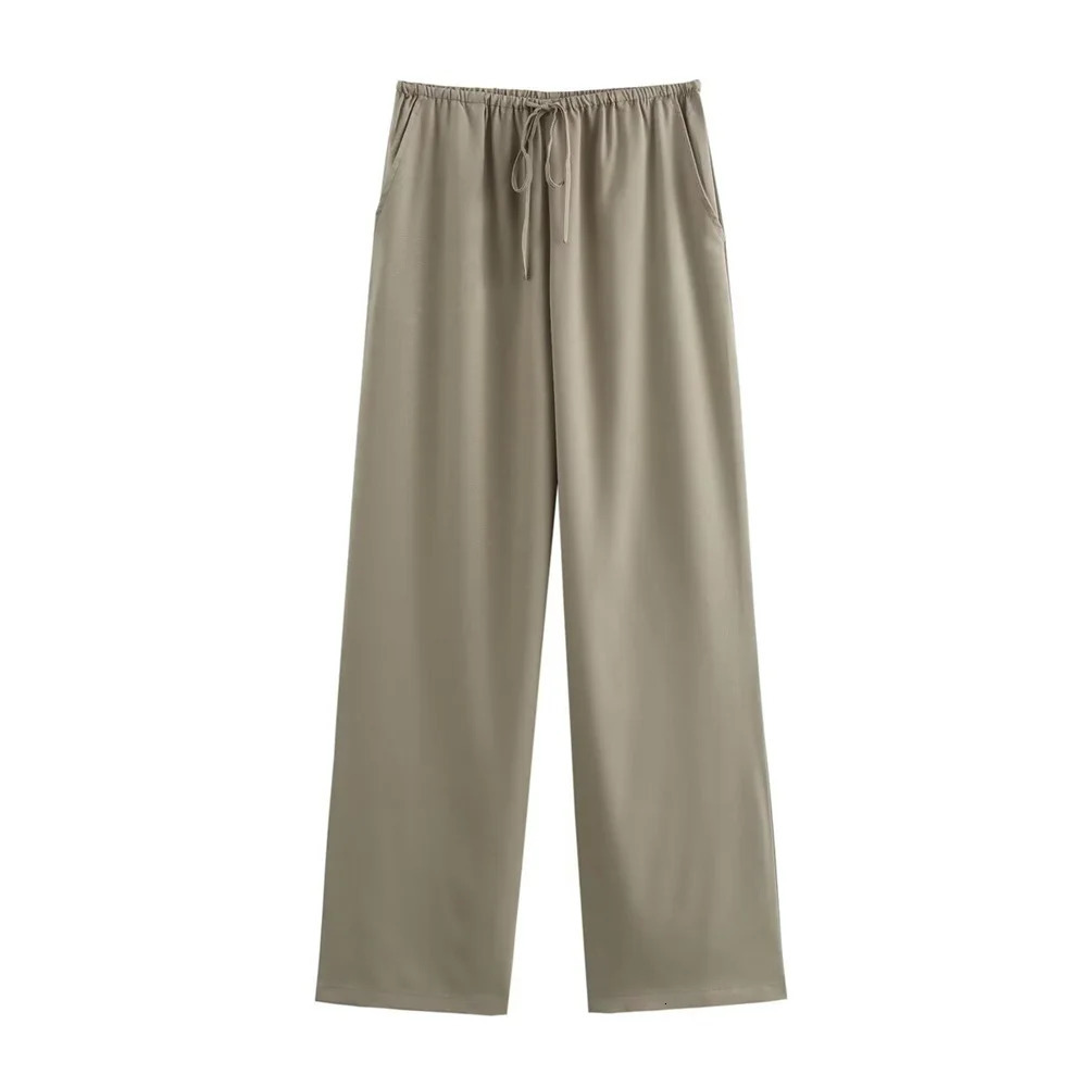 PB ZA Summer Womens Fashion and Stylish Quality Double breasted Kimono Top Pants Set 241111