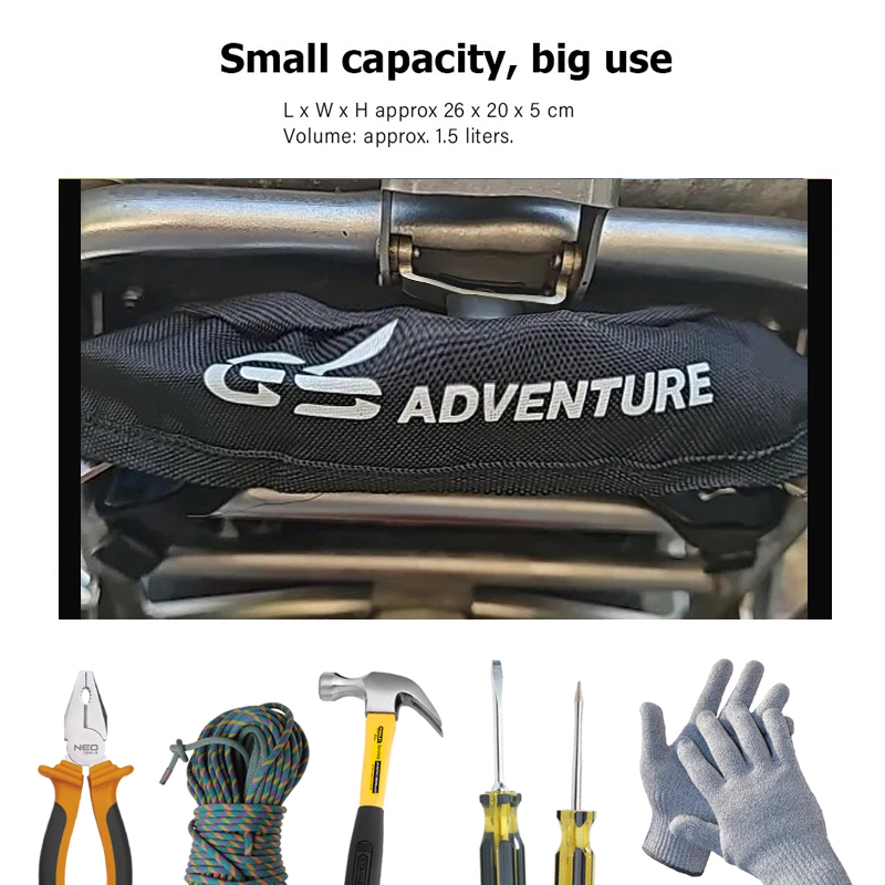 FOR R1250GS R1200GS F850GS F750GS 2013 - Motorcycle Storage Repair Tool Waterproof Lage Rack bags Tail Bag