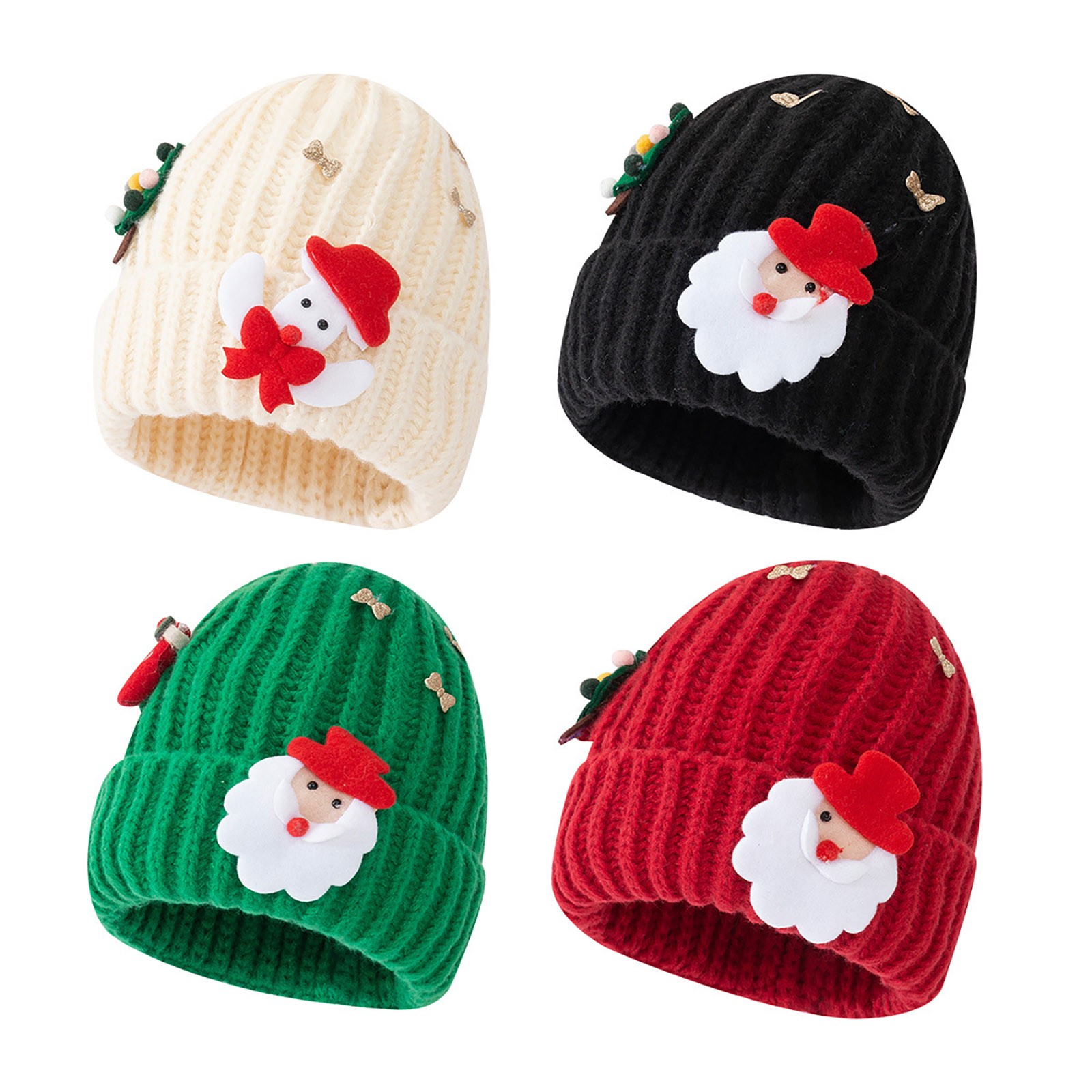 Winter Santa Furry Thickened Woolen For Versatile Big Head Circumference Showing Face Small Hat Skiing Cap with Women