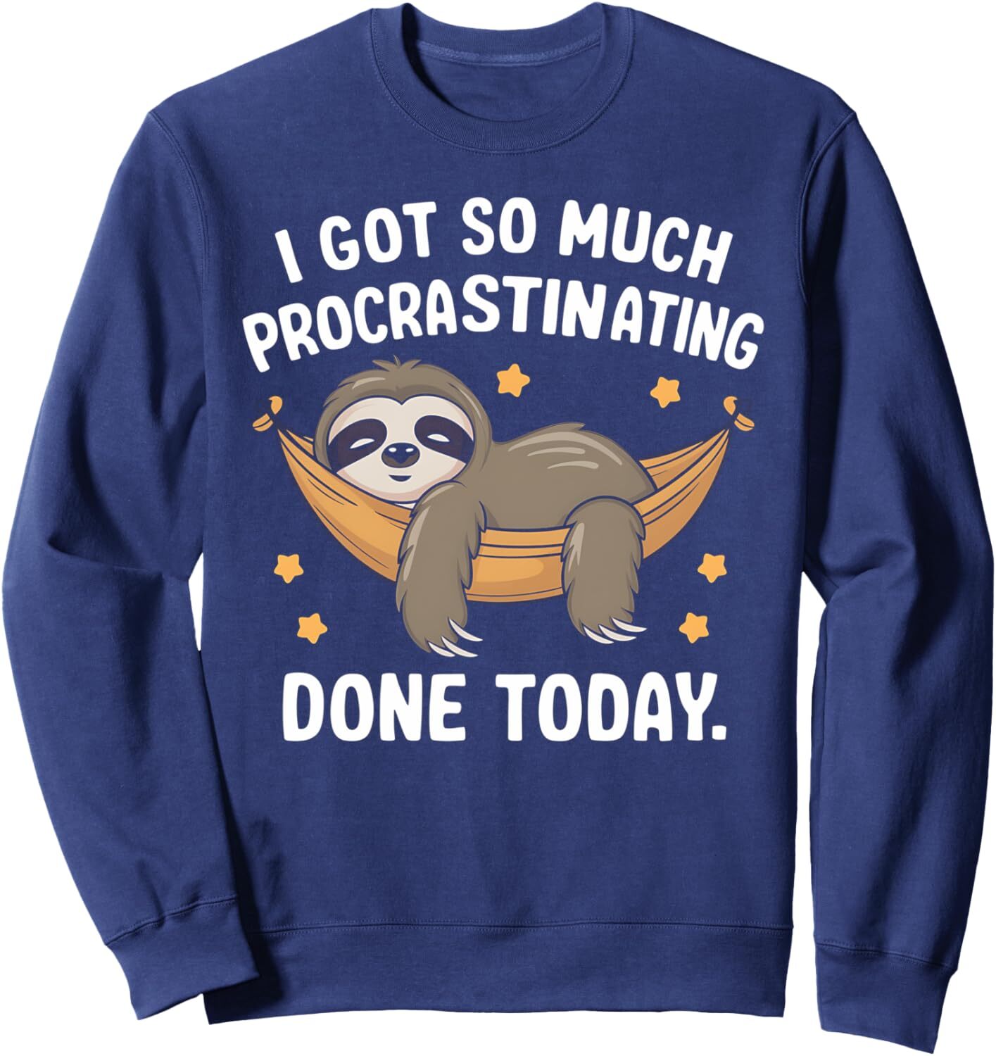 Long Sleeve Shirts for Men sweatshirt Procrastinator Sloth Funny Lazy Gift Sweatshirt T shirt Tee Streetwear Casual tops clothes