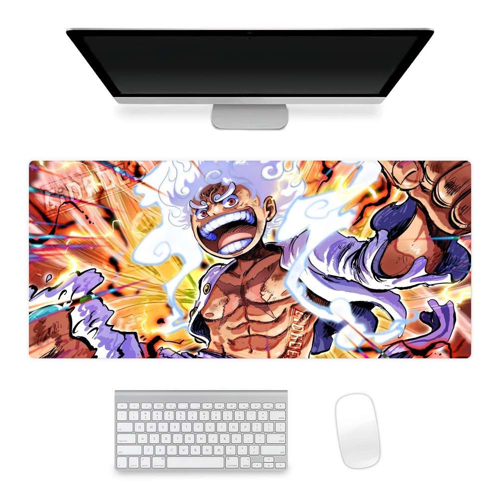 bilibili Anime O-ONE Luffy P-Gear 5 Mousepad Office Large Small Mat PC Computer Keyboard Mats Rubber Anti-Slip Mice Mat