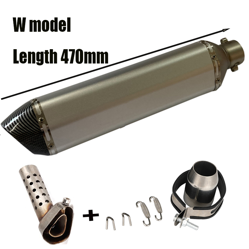 DUPANQ Inlet 51mm Motorcycle Exhaust Pipe Muffler Motocross Escape Moto Universal de0a3