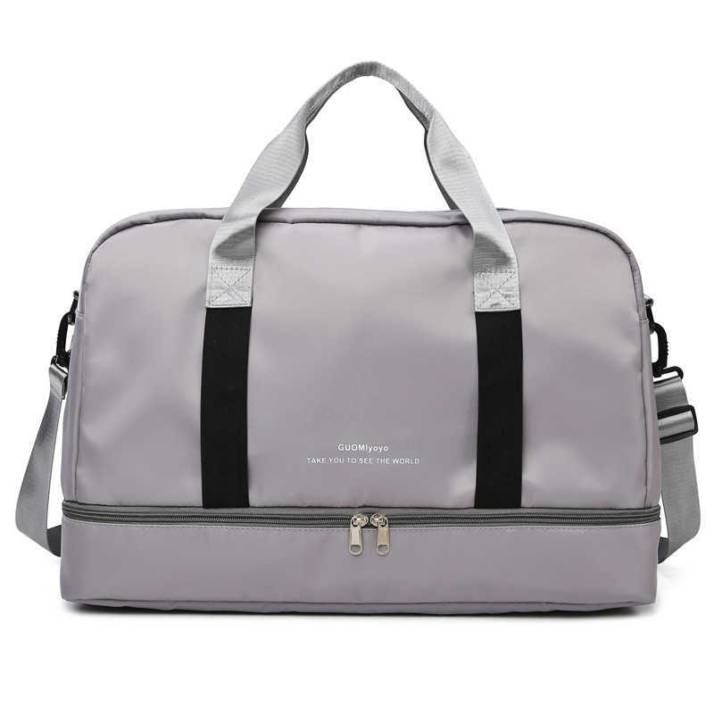 Fashion Sports Yoga Fitness Bag Dry Wet Separation Large Capacity Travel Bag Short Distance Business Trip Boarding Hand Luggage Bag