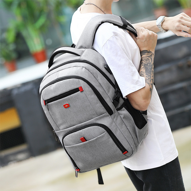 bagpack School Bags for Teenagers Boys mochila usb charging men black backpack Travel bag rugzak 15.6 inch laptop 5f042