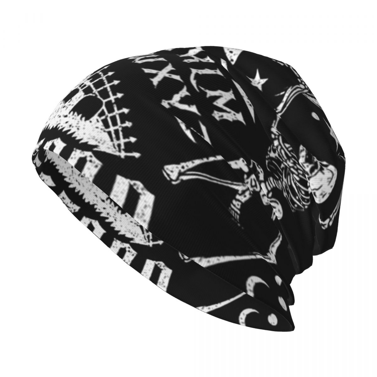 Autumn Winter Ouija Board With Skull Occultism Soft Thin Knitted Hat Outdoor Warm Cold Proof Bonnet Cap