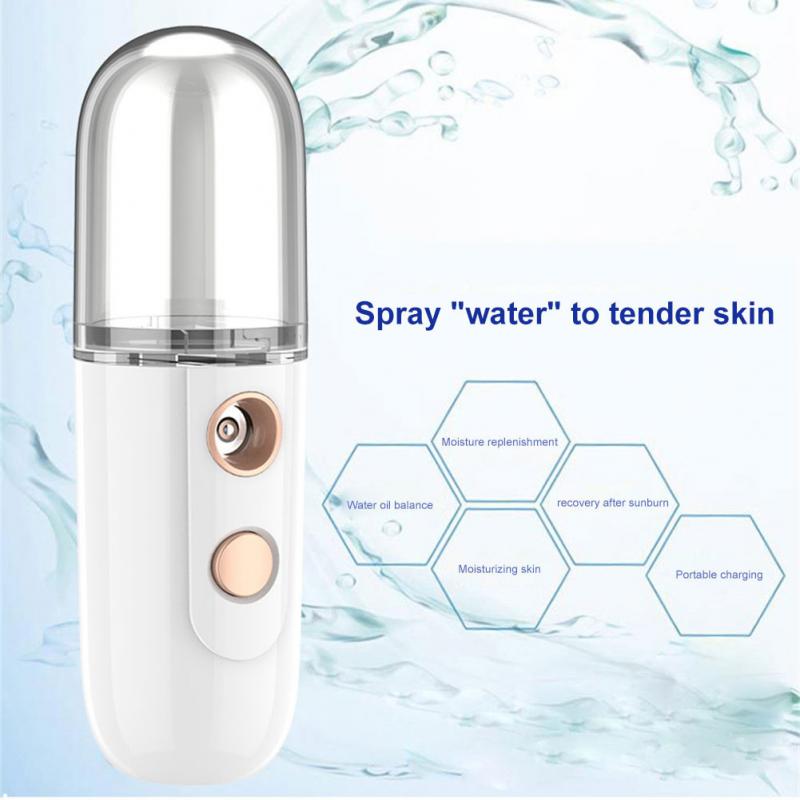 1~10PCS Mini Nano Mist Facial Sprayer USB Humidifier Rechargeable Nebulizer Face Steamer Moisturizing Beauty Instruments Face