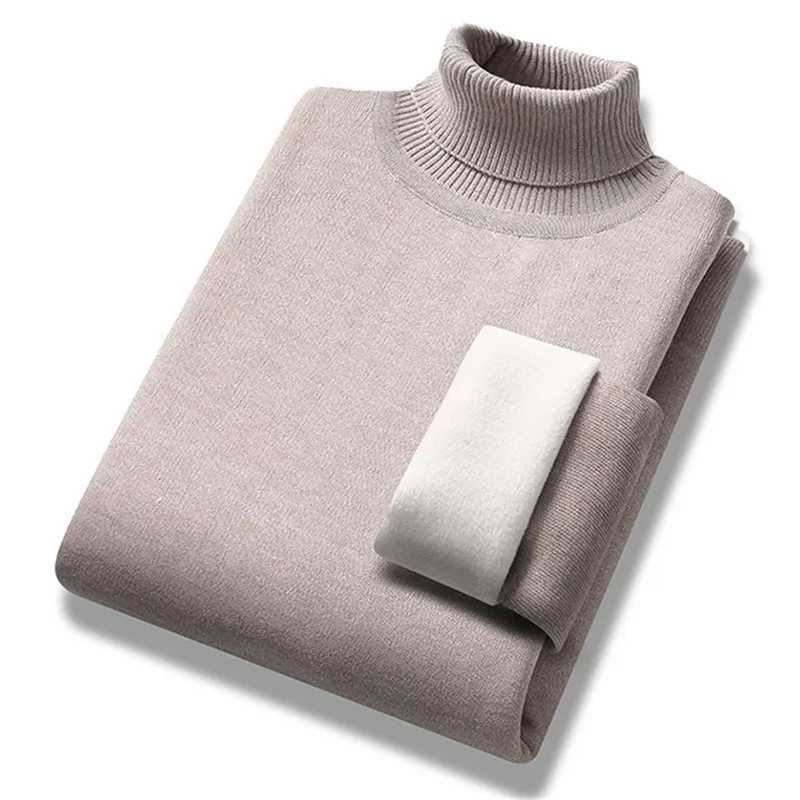 New autumn and winter turtle neck sweater mens ultra-thin knitting puller mens solid color casual knitting sweater wool warm puller W2411111