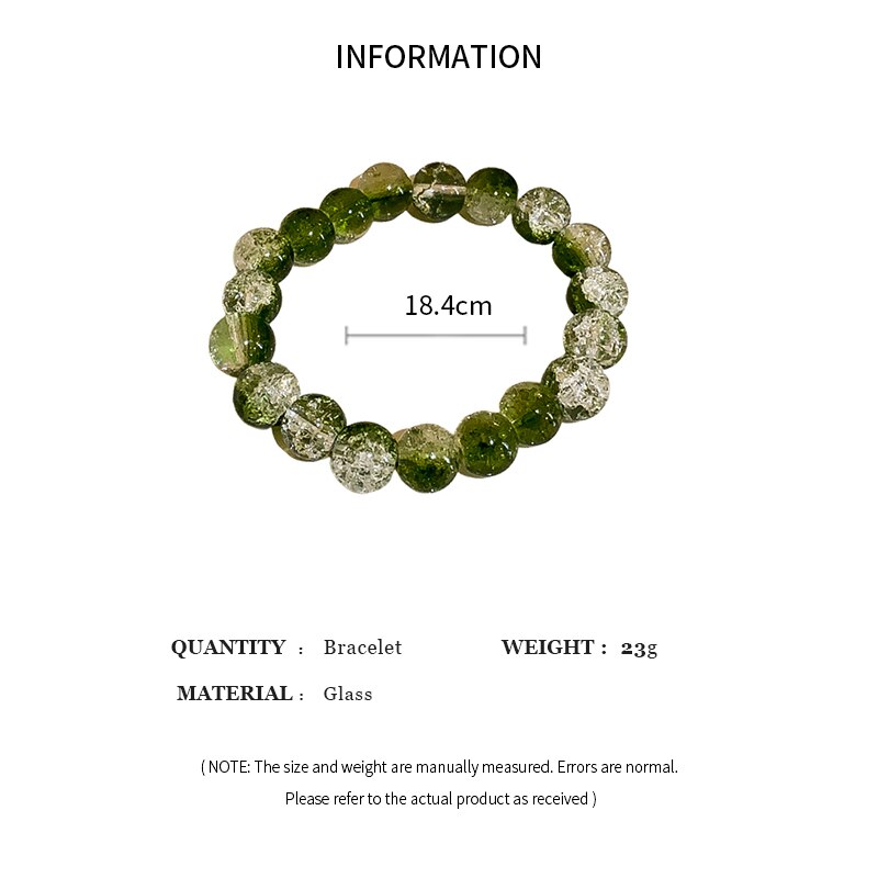 Glass Crystal Beads Strand Bracelets For Women Girls Multicolor Stone Beaded Charm Bracelet Handmade Wristband Jewelry Gifts 0415c 5 18086