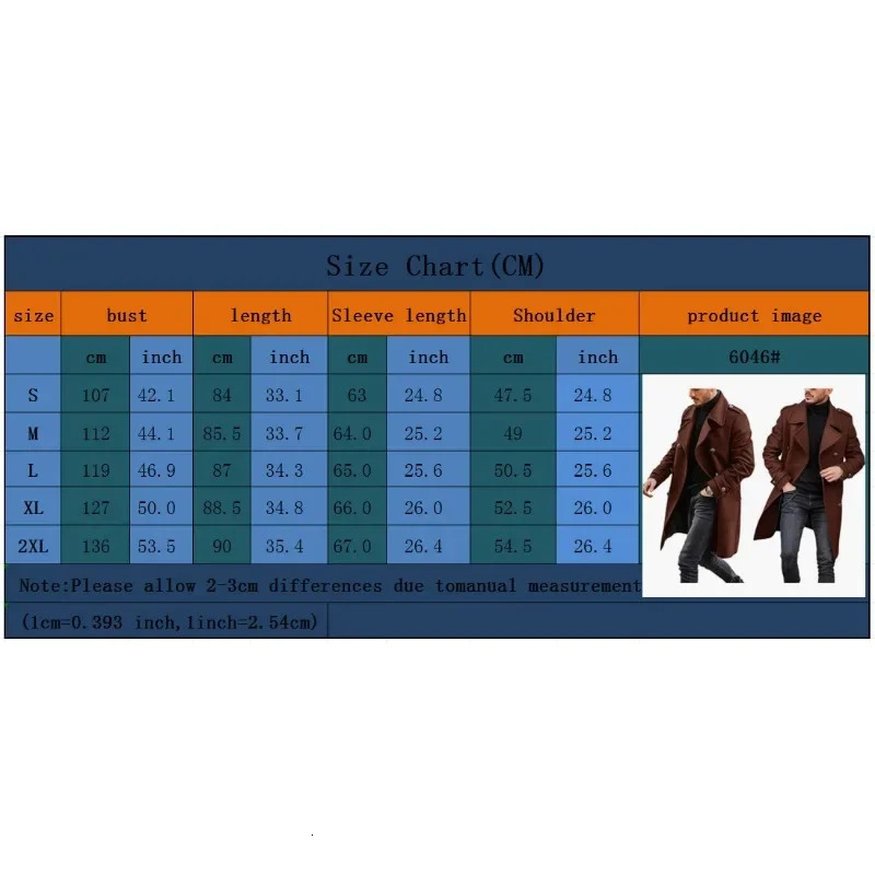 Wool mens clothing autumn and winter casual fashion outdoor warm thick coat mens clothing 241112