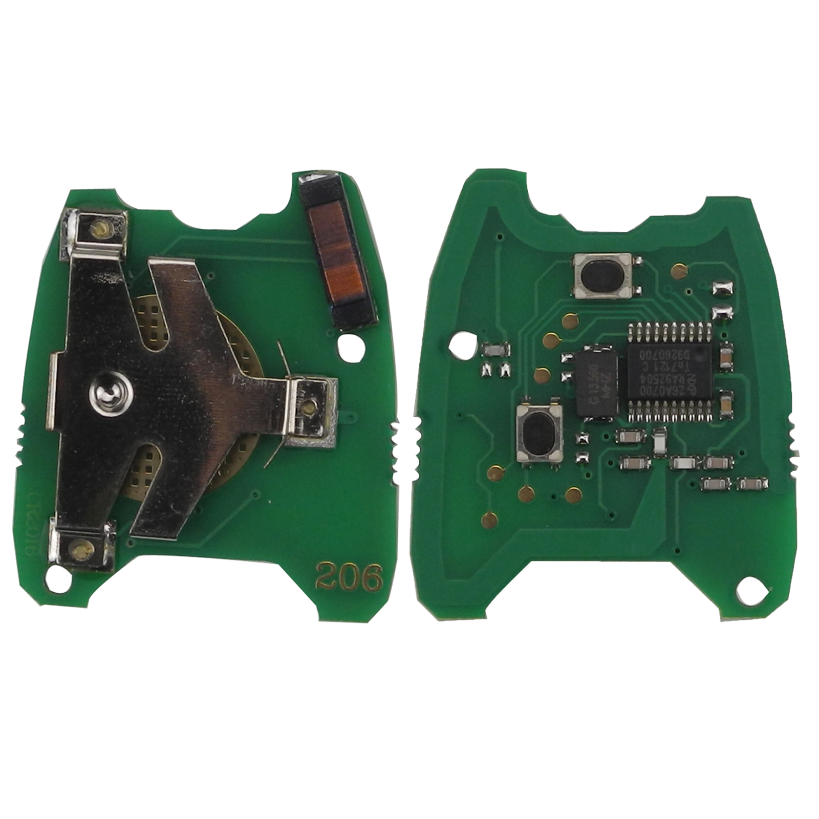 jingyuqin 2 Buttons ASK NE73 Blade Remote Key Shell Fob Controller Fit For PEUGEOT 206 433MHZ With PCF7961 Transponder Chip 3deb3 5 a5a27