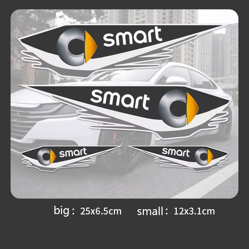 For smart series Smart 451 453 Fortwo Forfour Car cover scratches, waterproof and sunscreen front bumper stickers