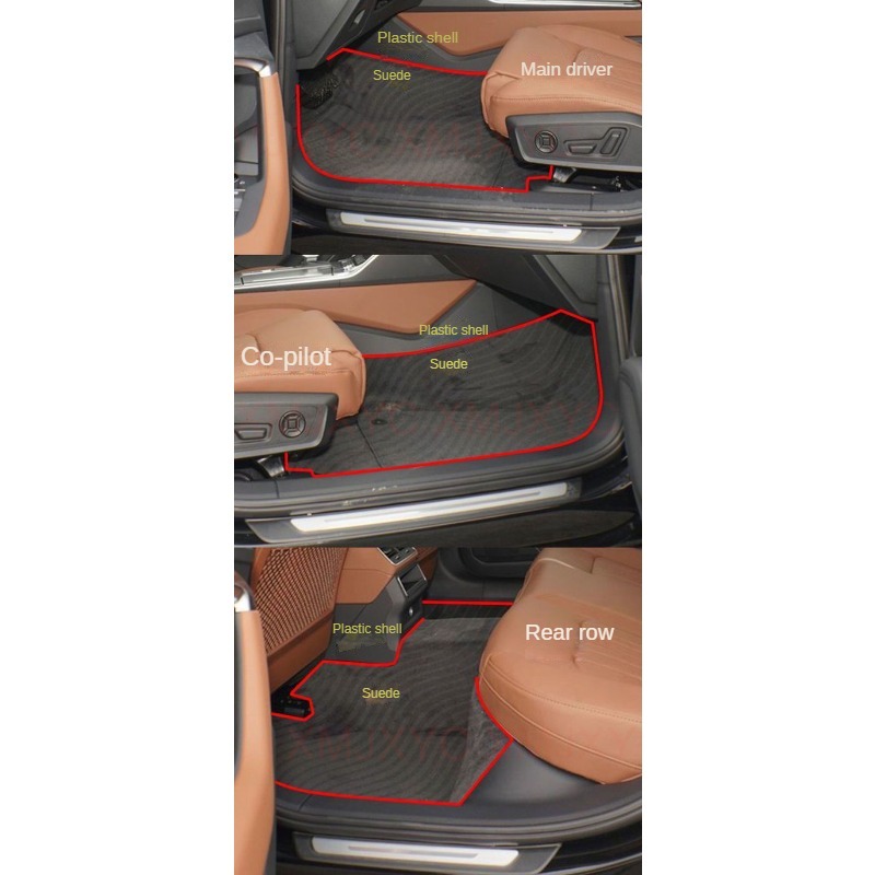 Artificial Leather Custom Floor Mats for 5 Series E39 1995-2004 E60 F10 G30 2017-2022 Car Accessories Interior Details